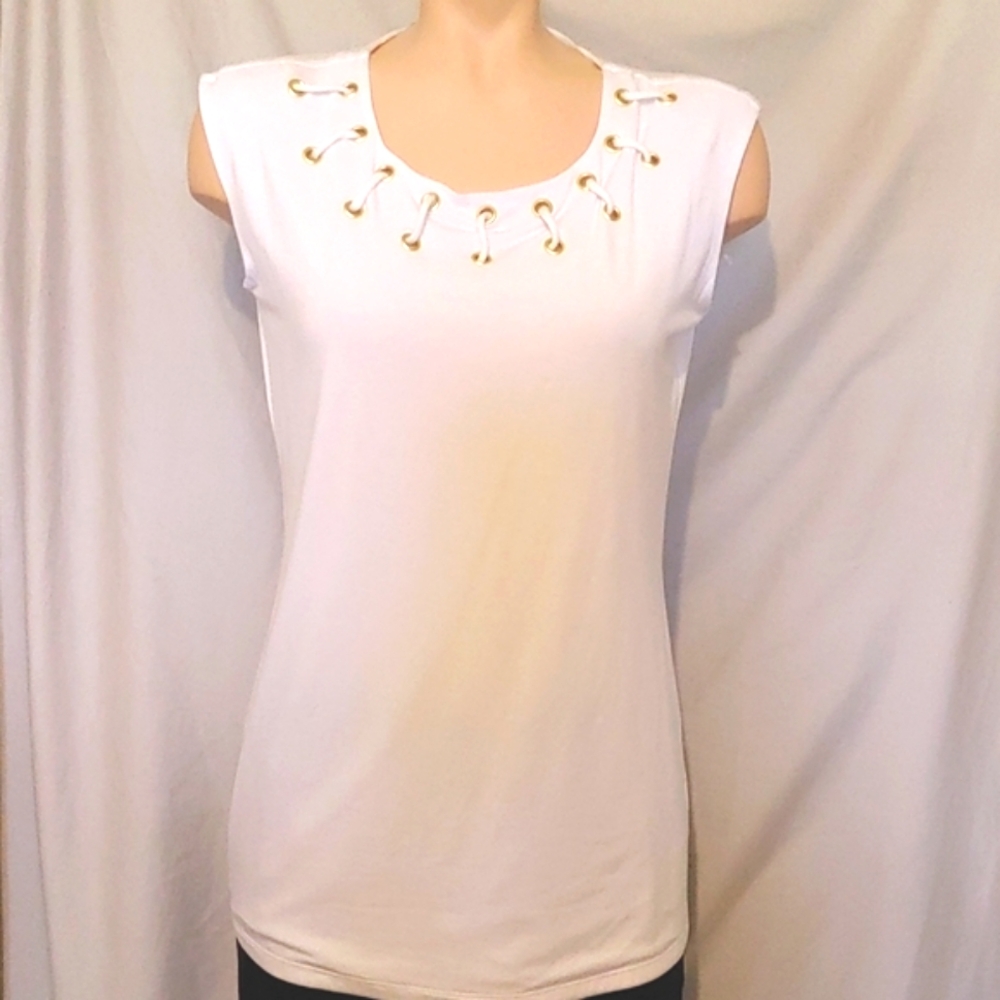 INC grommet neckline tank top, NEW